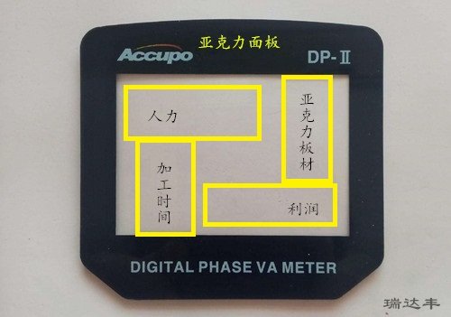 亞克力面板價(jià)格組成